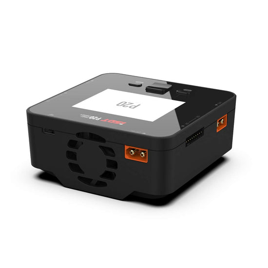 ISDT P20 Lipo Battery Charger DC 500WX2 20A Discharger 15WX2, RC Car Battery Charger for 1-6S Life/LiIon/LiHv/Pb/NiMH/Cd Battery RC Charger with Synchronous Parallel Charging 800W Max