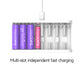 ISDT A8 Air Household Battery Charger, 8 Bay AA AAA Smart Battery Charger Max 27W, Mobile Operation for 10500 12500 Ni-MH/CD LiHv LiFePO4 Eneloop Rechargeable Batteries, Type C Input