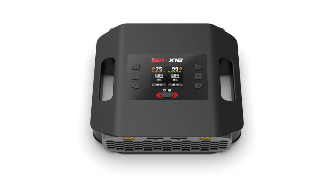 ISDT X16 Lipo battery Charger, 2X1100W, 2X20A Dual Channel Lipo Charge ...