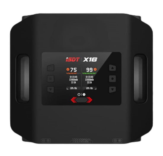 ISDT X16 Lipo battery Charger, 2X1100W, 2X20A Dual Channel Lipo Charger and Discharger,Fast Smart Rc Lipo Balance Charger for 2~16S LiFe,LiPo,LiHv,ULiHv Batteries